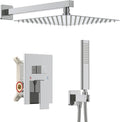 Iriber Chrome Shower System 10 in High Pressure Rainfall Shower Head