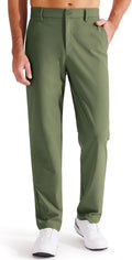 Men's Golf Pants Classic Fit Flat Front Stretch Casual Pants They