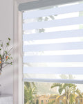 Persilux Zebra Blinds Blackout Sheer Roller Shades 26 in x 72 in