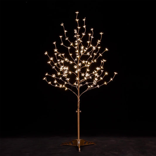 4ft Lighted Cherry Blossom Tree with 144 LED Lights for Decor