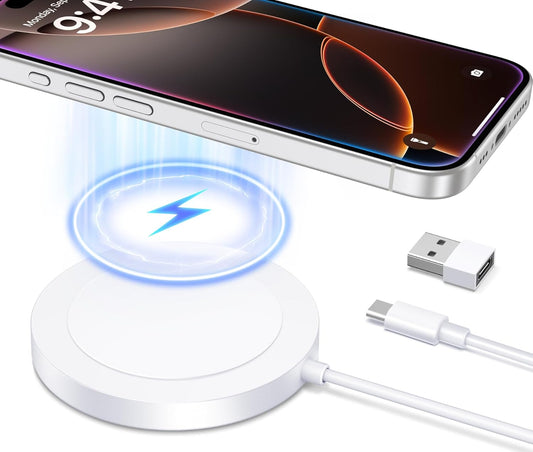 Bohuma Magnetic Wireless Charger: Fast Mag-Safe for iPhone & AirPods