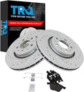 TRQ Front Performance Brake Pad & Rotor Kit for Volvo XC90 - Quiet