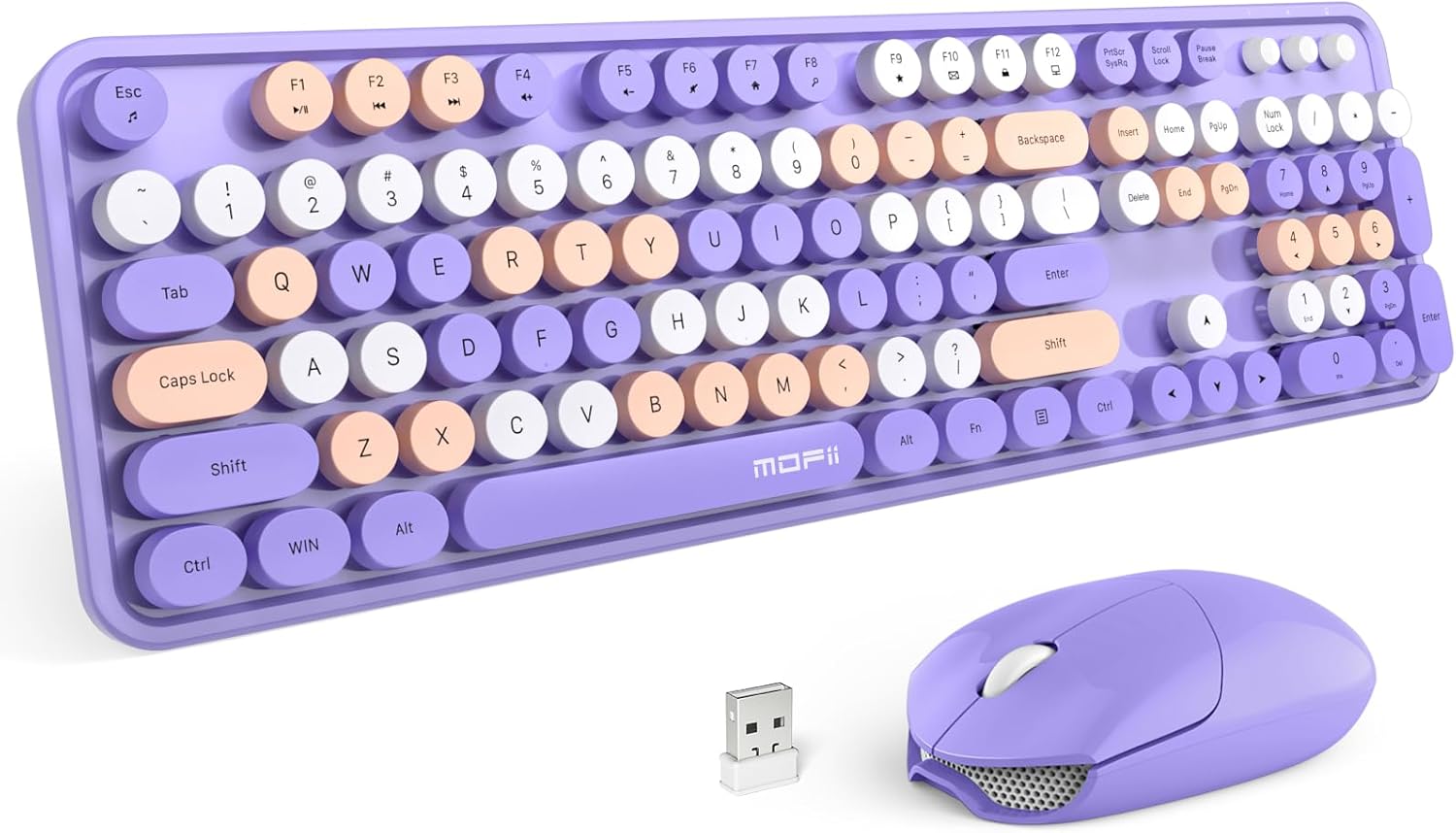 MOFii Wireless Typewriter Combo - Vibrant & Productive