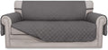 Gray Oversized Loveseat Sofa Slipcover Reversible Protector - Fits 54