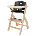 Natural Wood Beyond Junior High Chair with Black Pearl Cushion