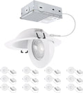 4 inch LED Gimbal Recessed Light 9W 750lm - Directional Sloped Ceiling