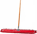 36 Inch Red Commercial Dust Mop & Floor Sweeper - Heavy Duty Daily Use
