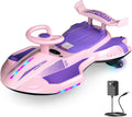 12V Electric Wiggle Car Ride On Toy for Kids with Bluetooth