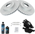Front Performance Brake Pad & Rotor Kit Compatible with 2001-2006 BMW