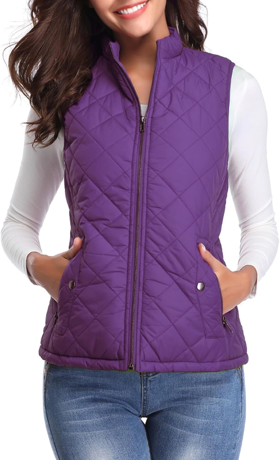 Fuinloth Women's Quilted Vest for Stylish Warmth and Comfort