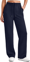 Women Wide Leg Modal Sweatpants - Smoofit Midweight Lounge Pant