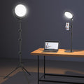Ring Light for Online Teaching Video 2700-6500K - Dual Desktop & Floor