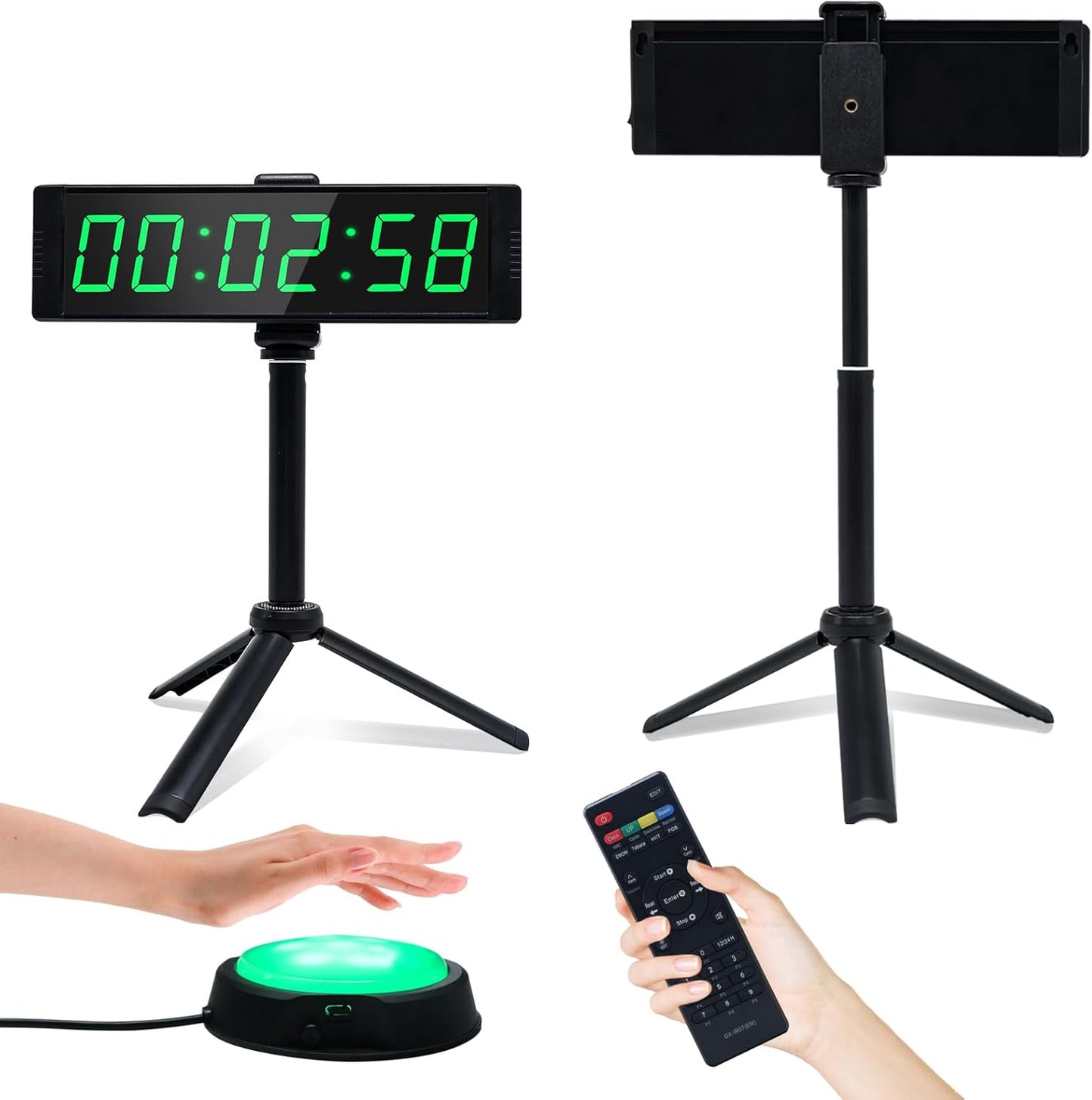 YZ Gym Timer Clock for Home Gym - Versatile Digital Stopwatch
