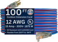 US Wire 99100 12/3 100-Foot SJEOW TPE Extreme Weather Extension Cord