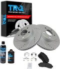 Front Brake Pad & Rotor Kit Semi-Metallic Performance - G-Coated