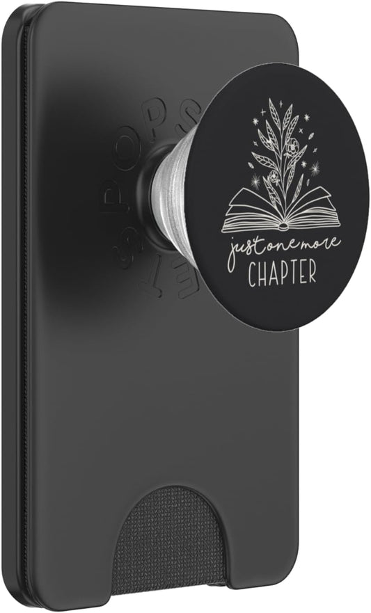 Just One More Chapter Floral Book Lover PopWallet for MagSafe