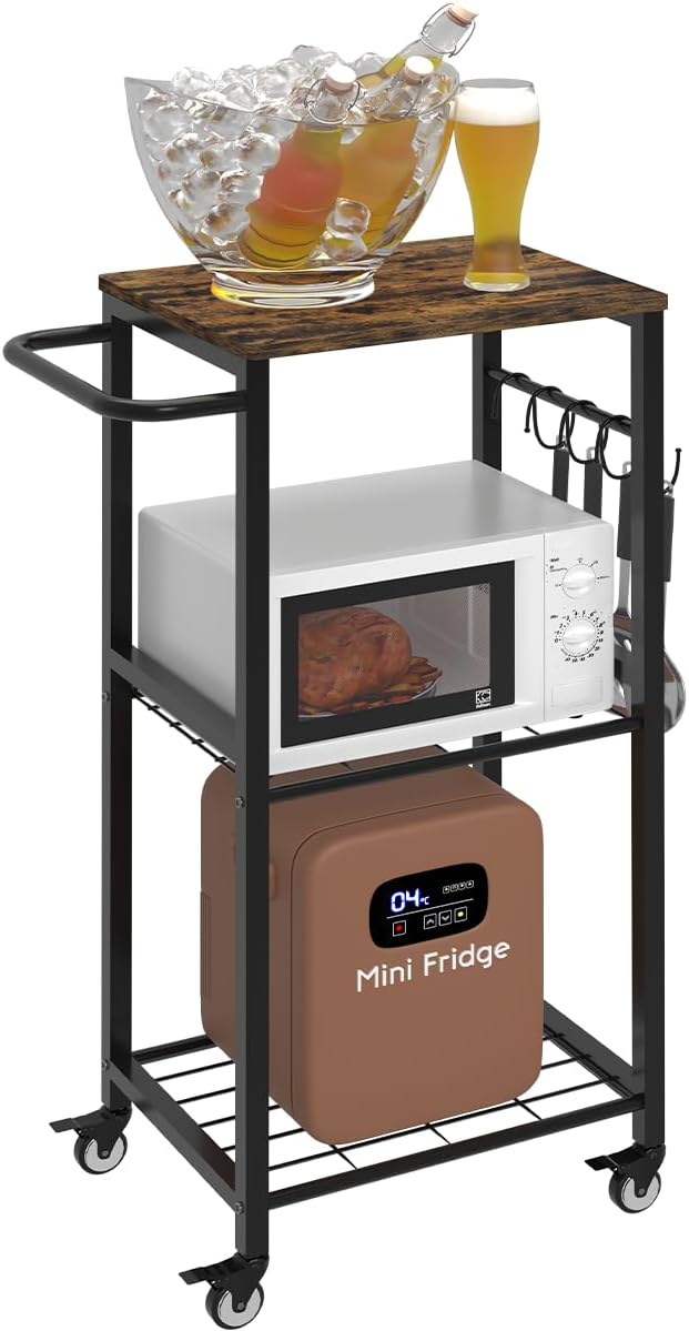 Multi-Purpose 3-Tier Kitchen Cart on Wheels by Sungaryard