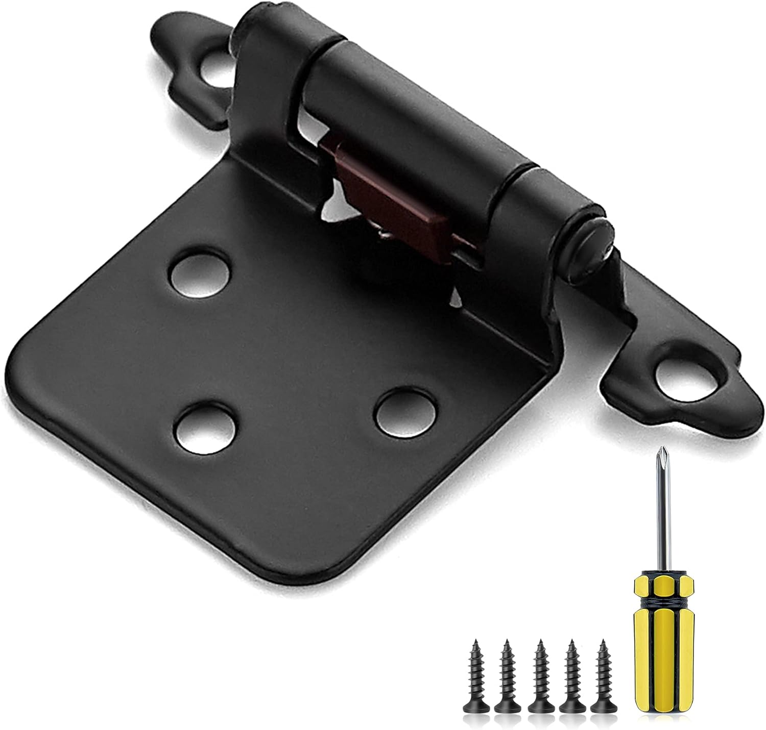 Ravinte 60 Pack 30 Pairs 1/2in Overlay Cabinet Door Hinges