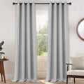 Yakamok Blackout Curtains for Living Room, Light Grey, 52Wx108L