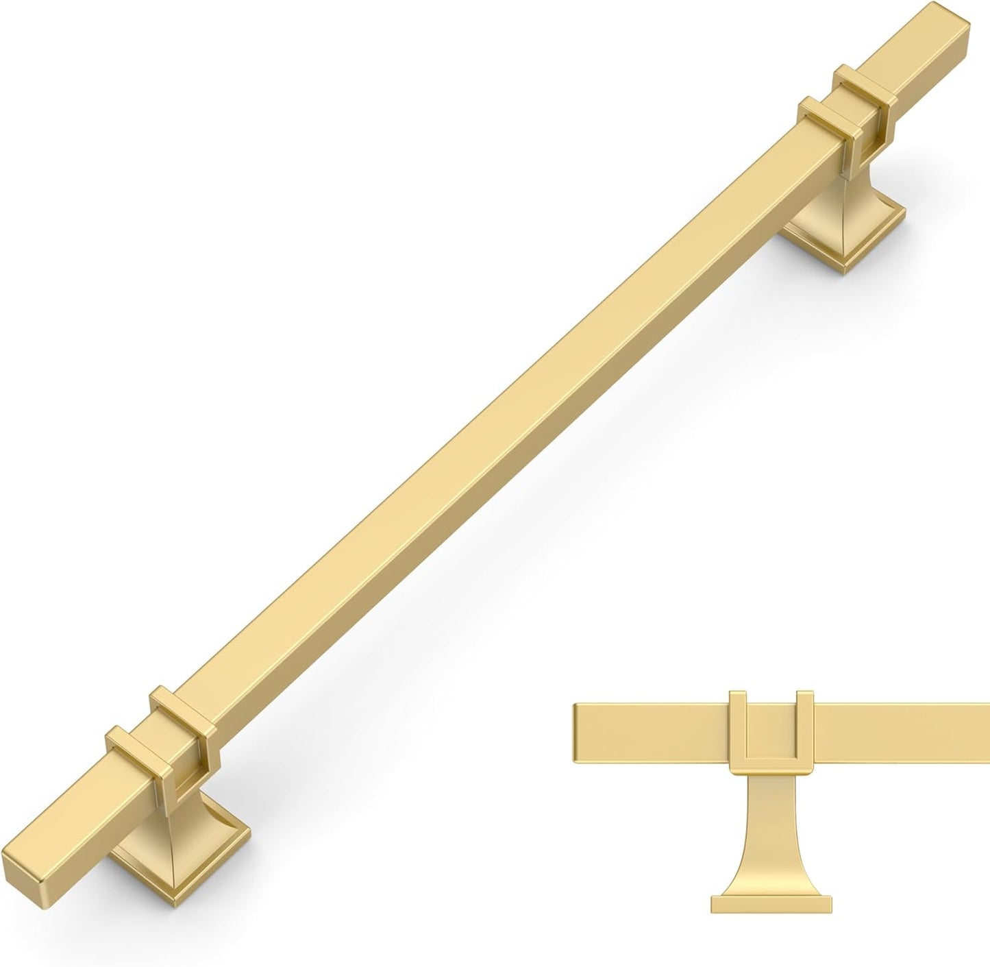 Brushed Gold Cabinet Pulls 7.5 Inch for Kitchen and Bathroom