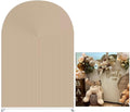 Beige Ripples Arched Frame Fabric Cover for Chiara Backdrops - 4x7ft