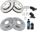 Front & Rear Brake Pad and Rotor Kit Compatible with 2005-08 Buick
