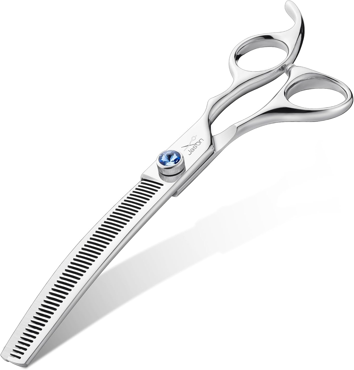 JASON 7in Curved Thinner Dog Scissors for Professional Grooming