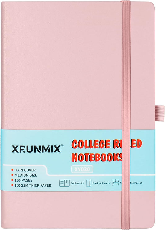 Xrunmix Lined Journal, 160 Pages, 100 GSM, Hardcover - Premium Writing Experience!