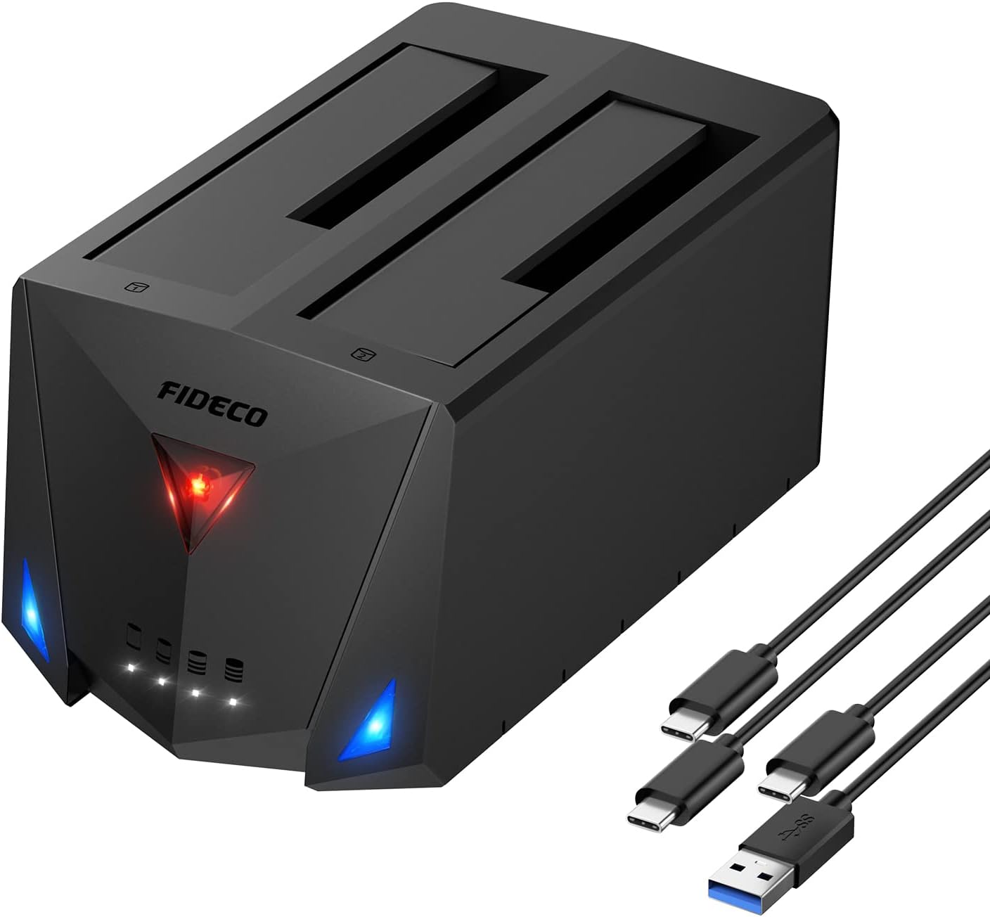 FIDECO USB 3.2 Docking Station: Clone & Duplicate HDD SSDs