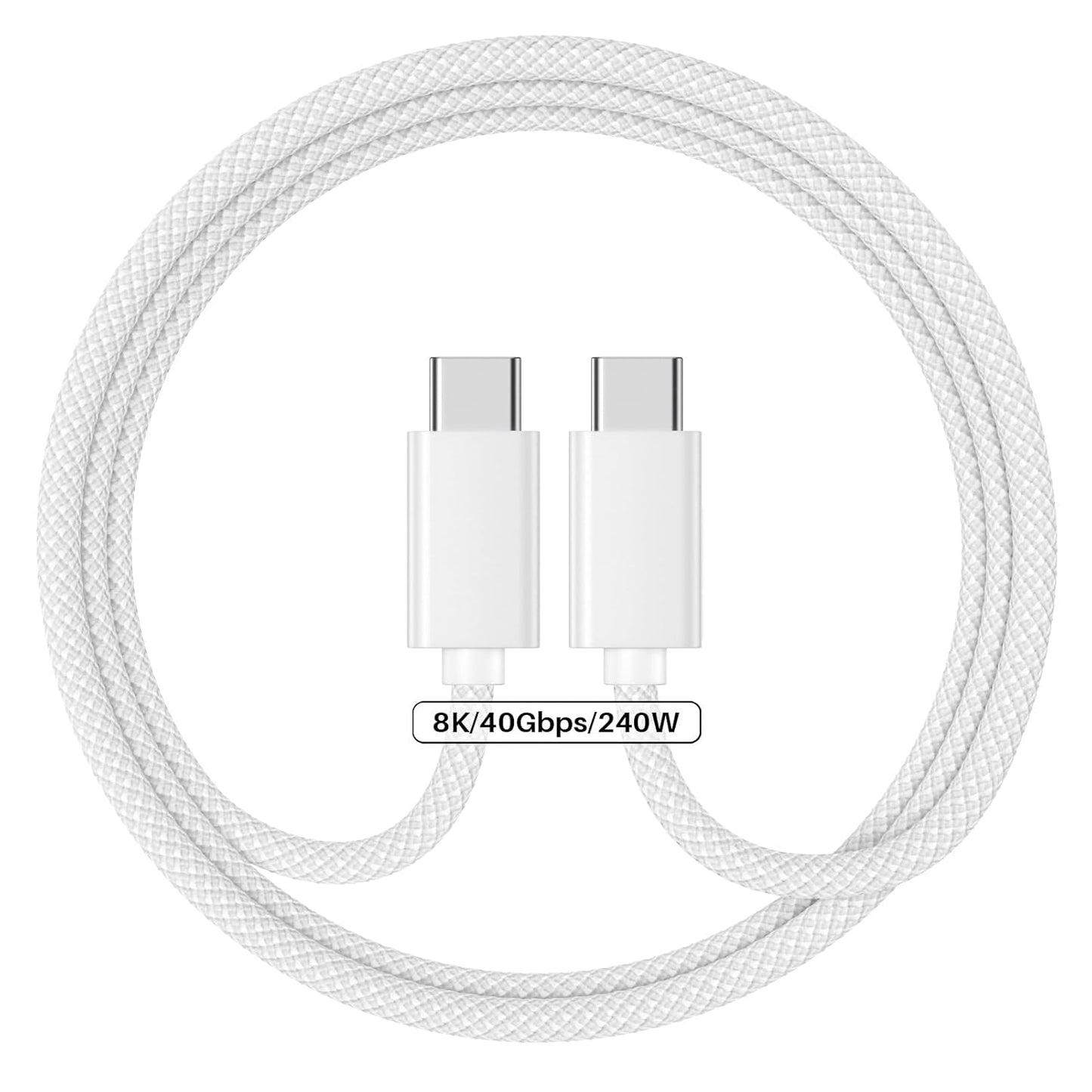 ZeroneTeck 3.3FT USB 4 Cable: 8K@60Hz/4K@144Hz Display, 40Gbps Data Sync