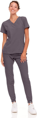 Natural Uniforms Womens Cool Stretch Jogger Scrub Set (Style LJRX)