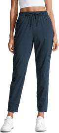 Womens 7/8 4-Way Stretch Ankle Golf Pants - Mid Rise Slim Fit