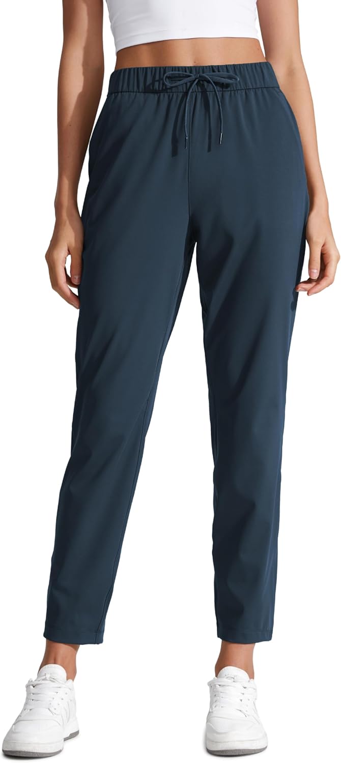 CRZ YOGA Womens 4-Way Stretch Ankle Golf Pants for Casual Wear