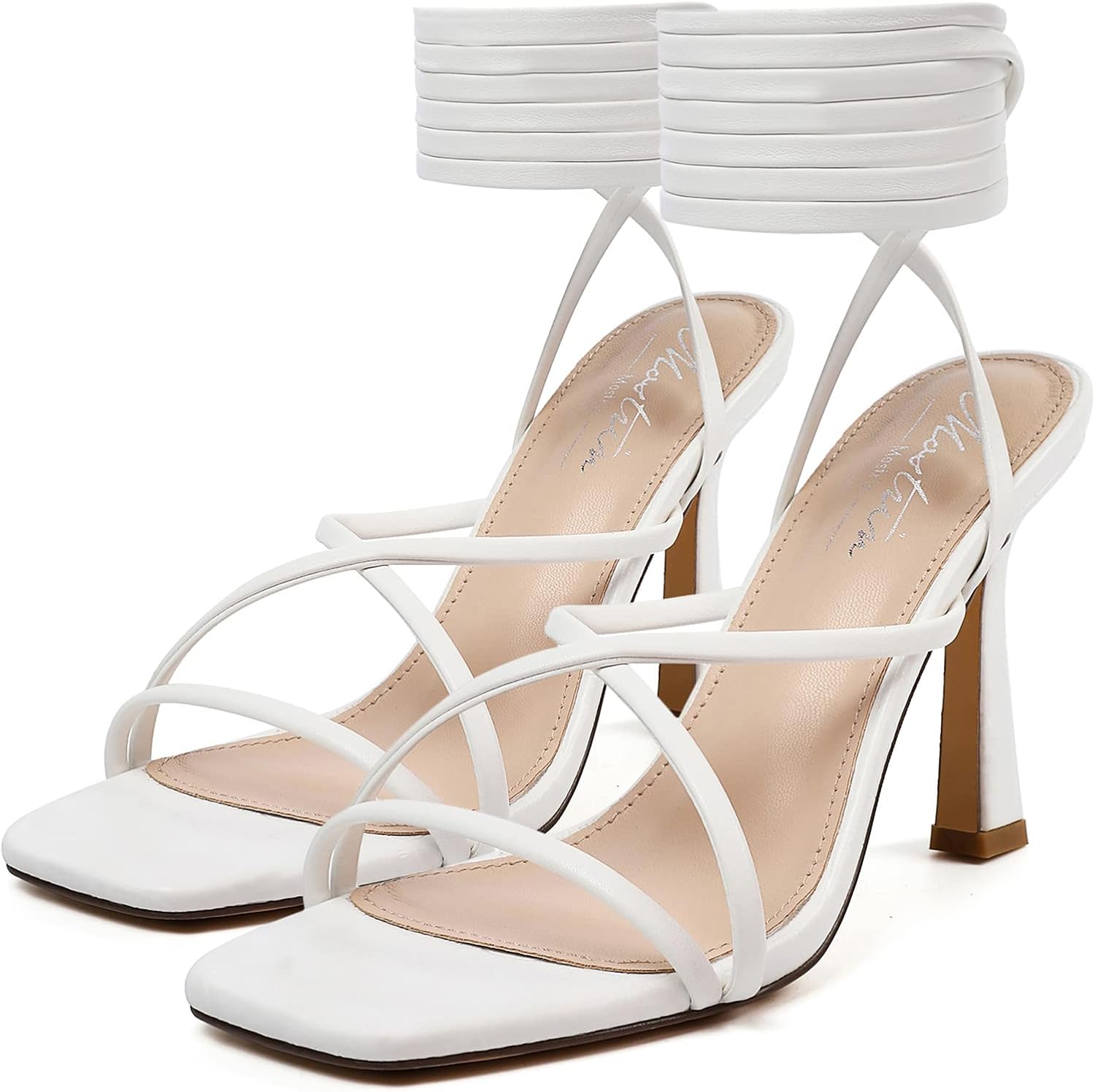 Mostrin Womens Sandals Strappy Heels for Chic Daily Wear