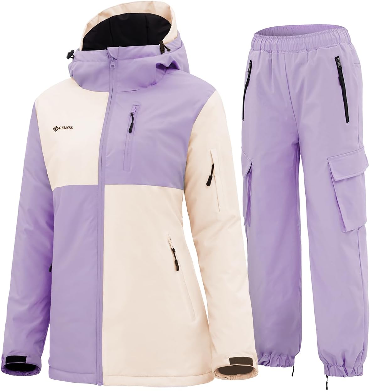 GEMYSE Women's Ski Snow Jackets and Pants Set for Winter Sports