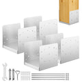 8x8 Post Base Adjustable Stainless Steel Bracket - Durable Support