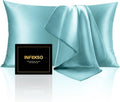 INFIIXSO Mulberry Silk Pillow Cases King Size Set of 2 for Comfort