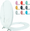 Round Toilet Seat Marble Finish - Stable Zinc Alloy Hinges