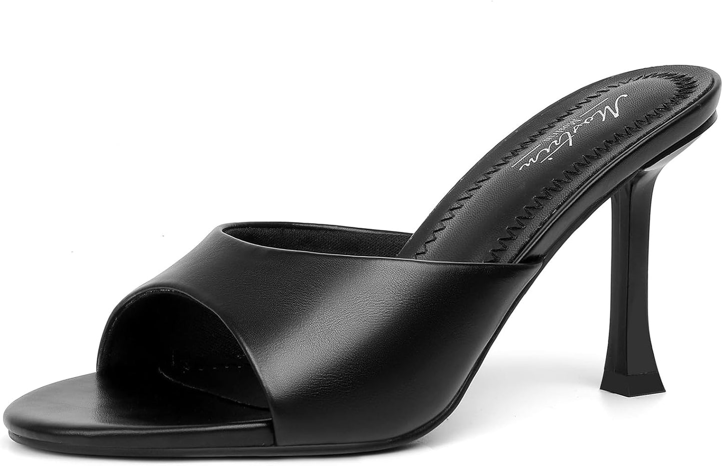 Mostrin Kitten Heels for Women - Stylish Black Mules for All Occasions