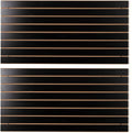 Slat Wall Paneling 2 Pack 4ft x 2ft Black MDF Slatwall - Easy Install