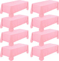 8 Pack Premium Pink Tablecloth 60 x 102 in Rectangle - Party Ready
