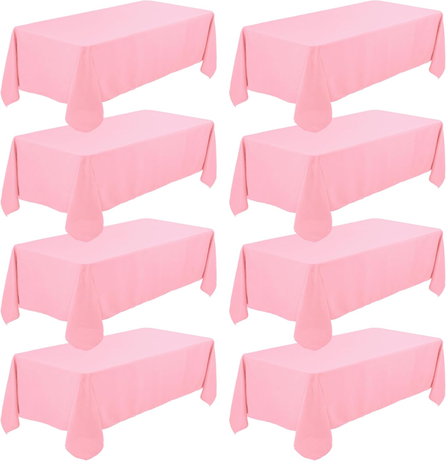 Premium Pink Tablecloths 60 x 102 Inch for Elegant Events
