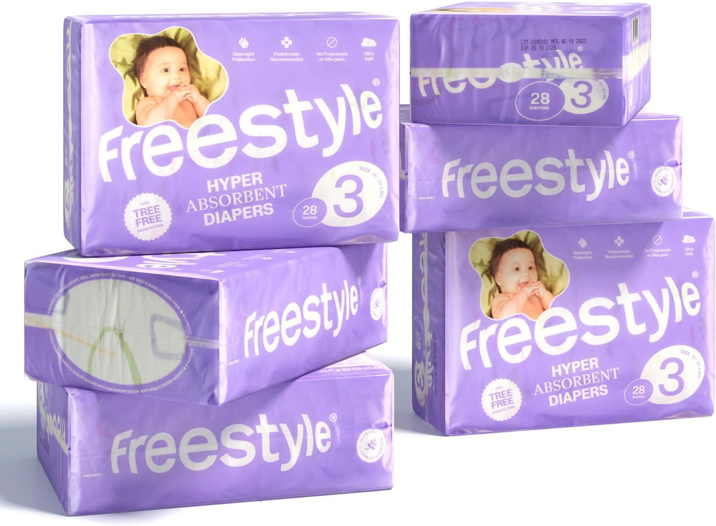 Hyper Absorbent & Non-Toxic Size 3 Diapers - 168 Count
