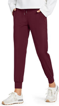Women's Athletic Joggers Pants - Stretchy Tapered Sweatpants