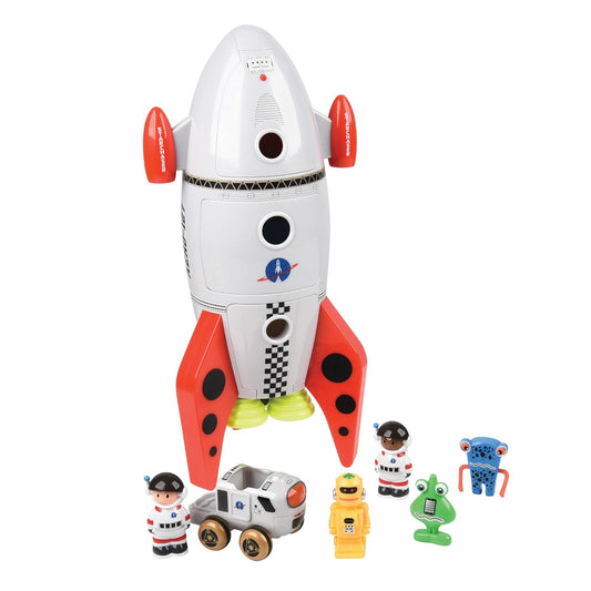 Space Mission Rocket Ship Toy for Imaginative Play and STEM Fun