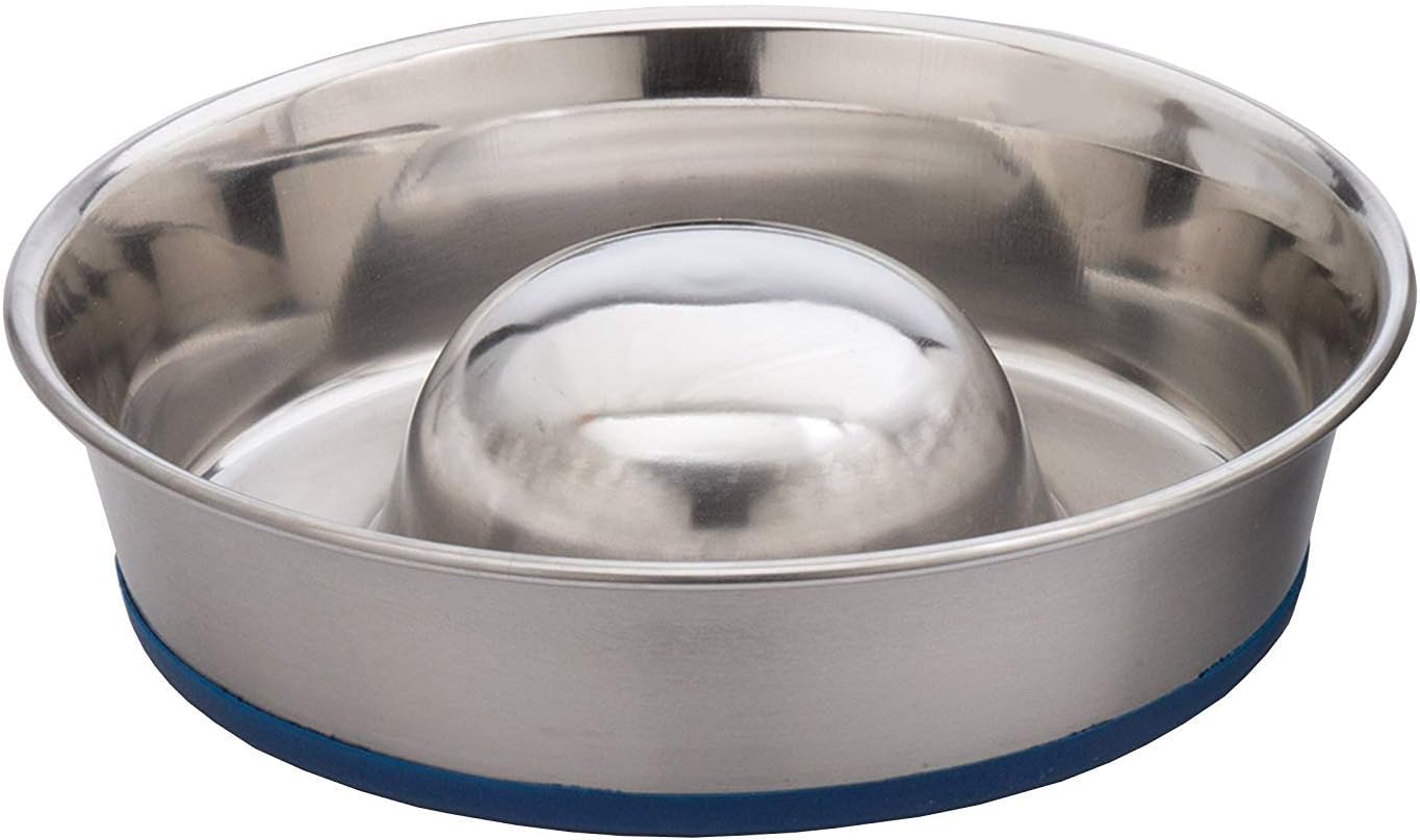 Durapet Slow Feed Premium Stainless Steel Dog Bowl for Large Dogs