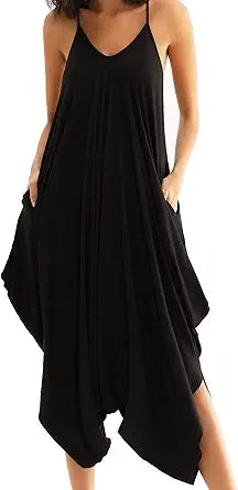 Double Chic Women's Jumpsuit with Pockets for Casual Style