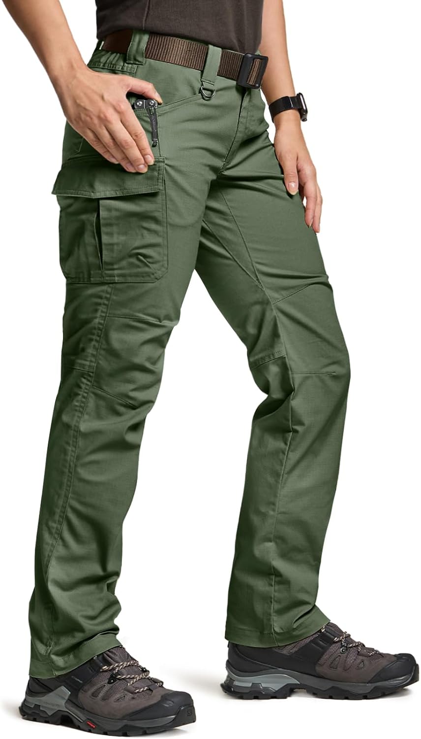 CQR Women's Flex Stretch Tactical Pants for Outdoor Activities