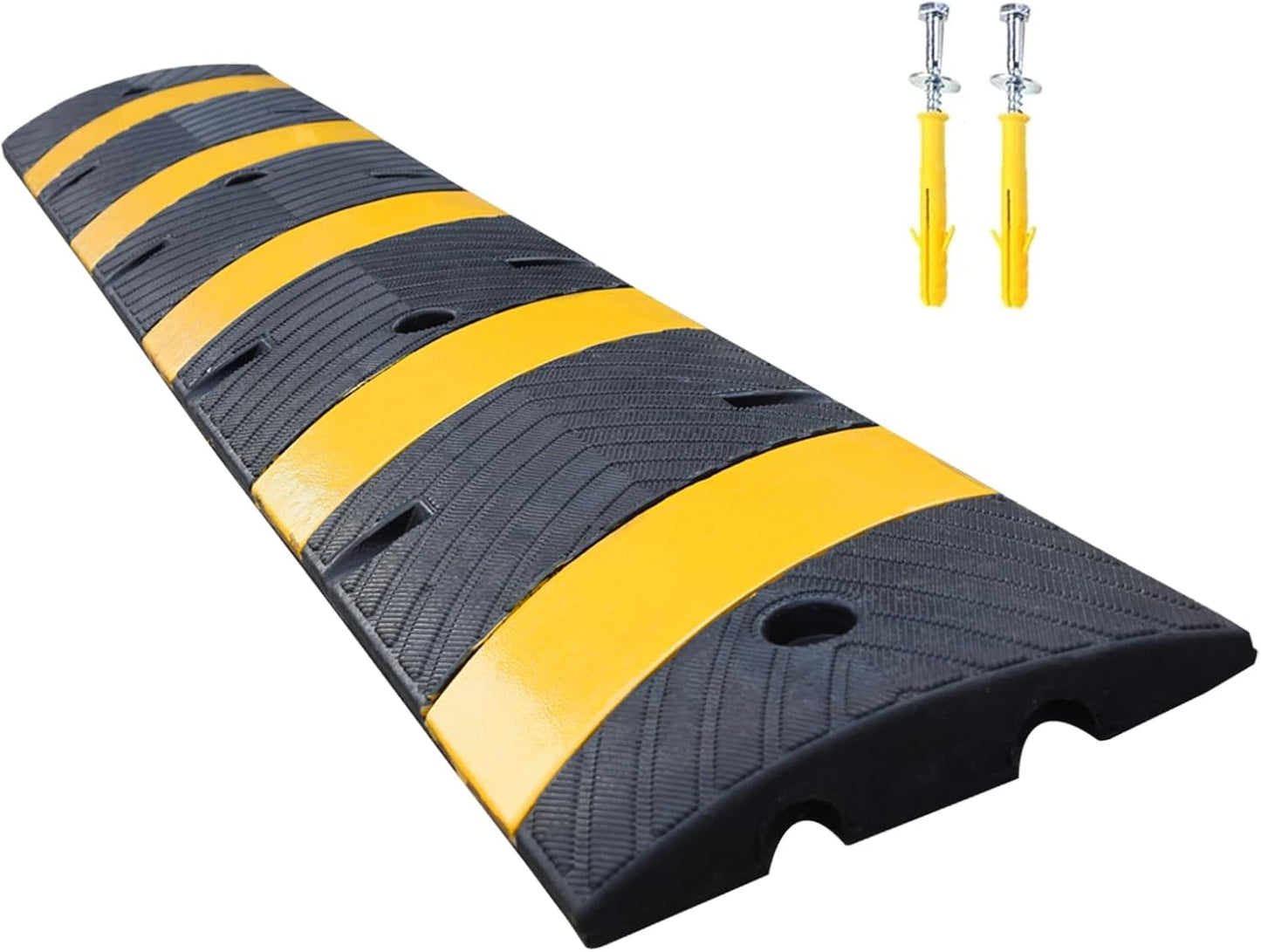 Heavy Duty Rubber Speed Bump for Driveway and Parking Lots