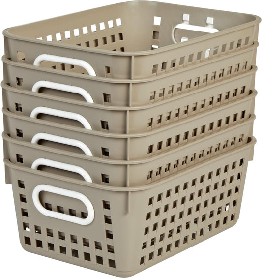 Really Good Stuff Medium Basket Set of 6 for Versatile Storage